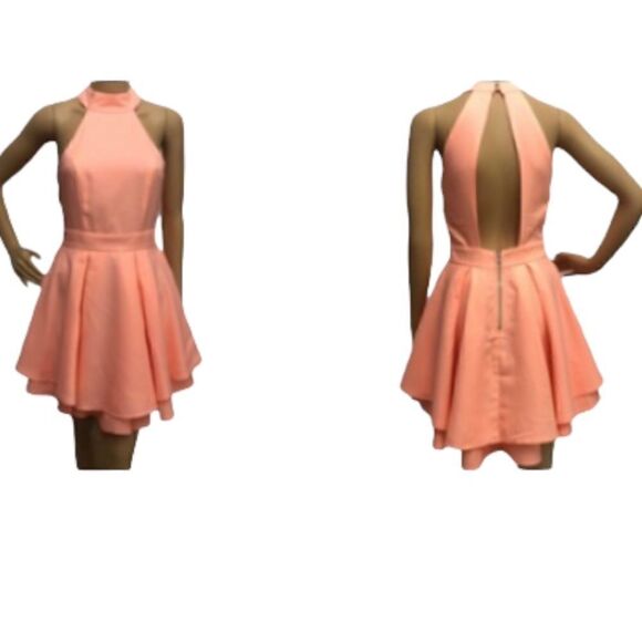 Lulu’s Open Back Coral Armless Dress Size S - Picture 1 of 15